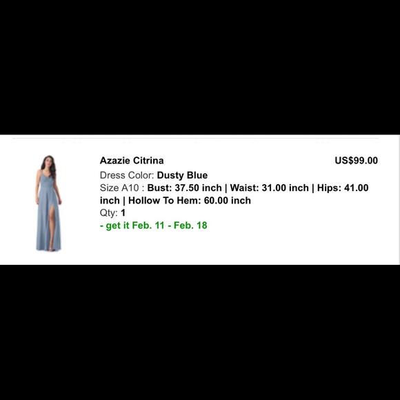 Azazie citrina bridesmaid dress - Picture 1 of 2